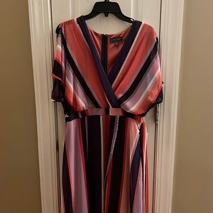 Colorful high low dress size 10